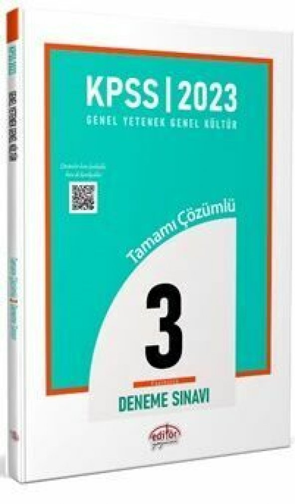 Editör Yayınları KPSS Genel Yetenek Genel Kültür 3 Deneme - 1