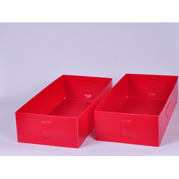 Y10-052F3 ÇEKMECE İÇİ DÜZENLEYİCİ 2 ADET KUTU KIRMIZI 30X15X7CM - 3