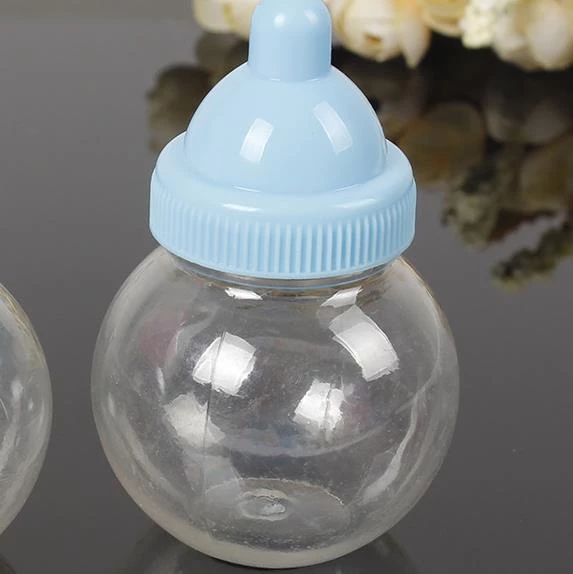 12 Adet 5x8cm Plastik Biberon Kutu Yuvarlak Düz - 5