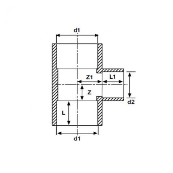 PVC YAPIŞTIRMA MUFLU İNEGAL TE ( Ø 75X63X75 ) ( 1 ADET )