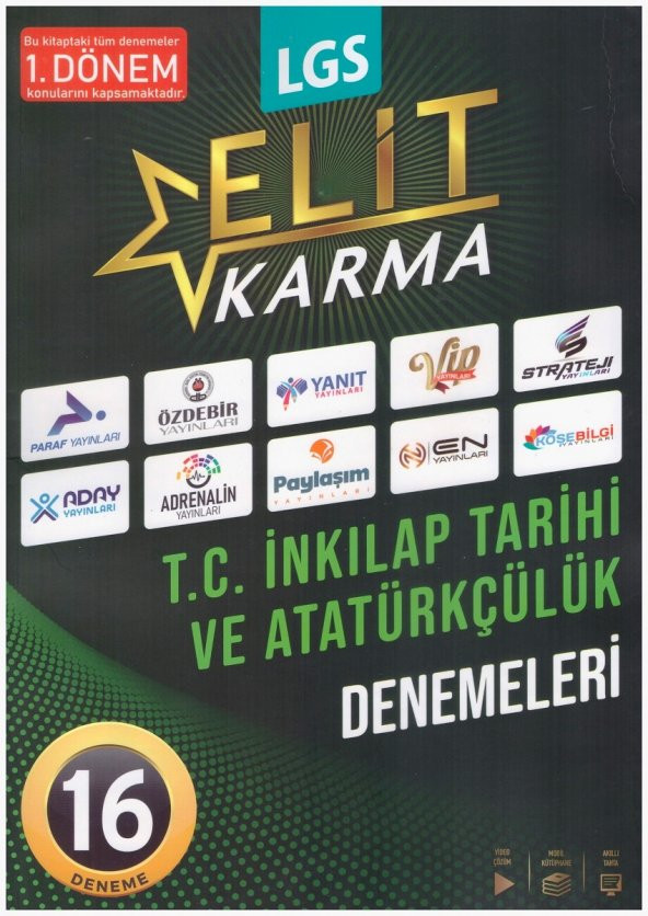 ELİT KARMA 8.SINIF 1.DÖNEM İNKILAP TAR. 16 LI DENEME