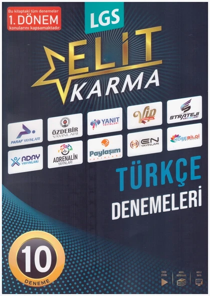 ELİT KARMA 8.SINIF 1.DÖNEM TÜRKÇE 10 LU DENEMELERİ