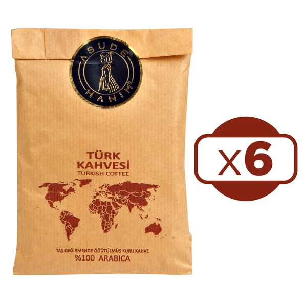 Asude Hanım Türk Kahvesi 90 gr 6 lı