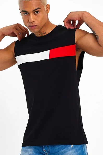 Süperlife Erkek Bisiklet Yaka Regular Fit Garnili Tişort SPR23AT346 - 3