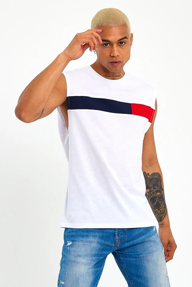 Süperlife Erkek Bisiklet Yaka Regular Fit Garnili Tişort SPR23AT346 - 6