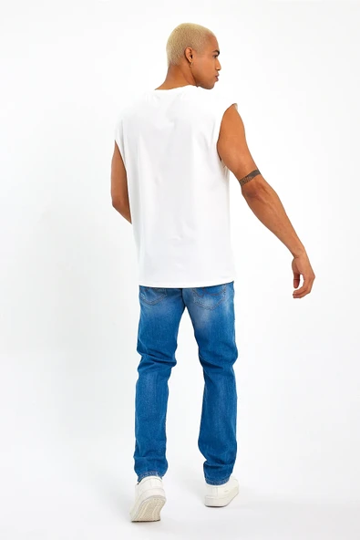 Süperlife Erkek Bisiklet Yaka Regular Fit Garnili Tişort SPR23AT346 - 9