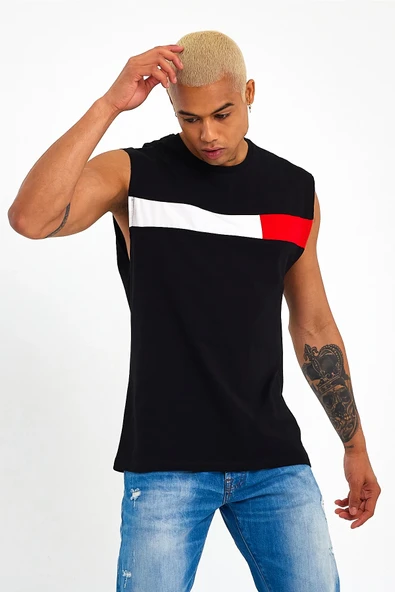 Süperlife Erkek Bisiklet Yaka Regular Fit Garnili Tişort SPR23AT346 - 2