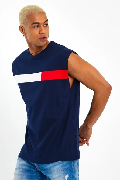 Süperlife Erkek Bisiklet Yaka Regular Fit Garnili Tişort SPR23AT346 - 6