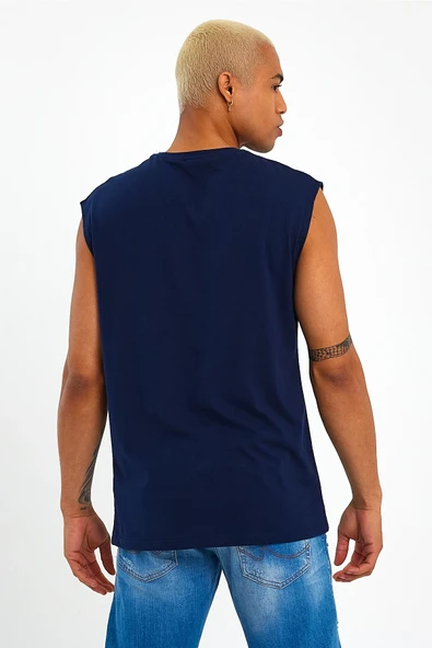 Süperlife Erkek Bisiklet Yaka Regular Fit Garnili Tişort SPR23AT346 - 10