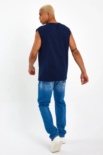 Süperlife Erkek Bisiklet Yaka Regular Fit Garnili Tişort SPR23AT346 - 9