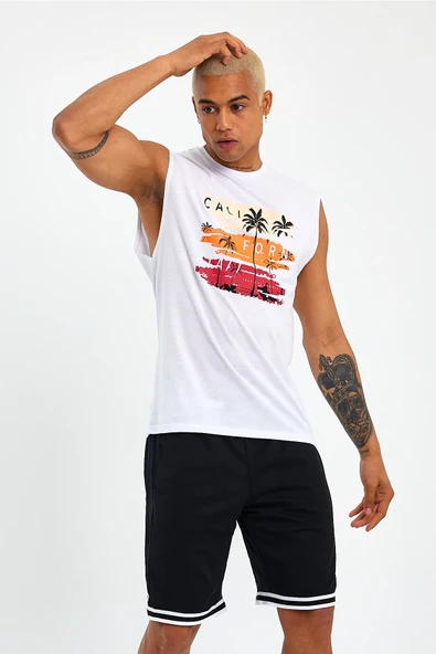 Süperlife Erkek Bisiklet Yaka Regular Fit Baskılı Tişort SPR23AT341 - 4