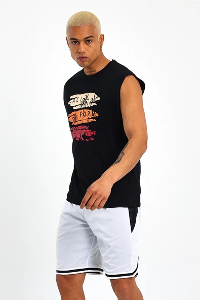 Süperlife Erkek Bisiklet Yaka Regular Fit Baskılı Tişort SPR23AT341 - 5