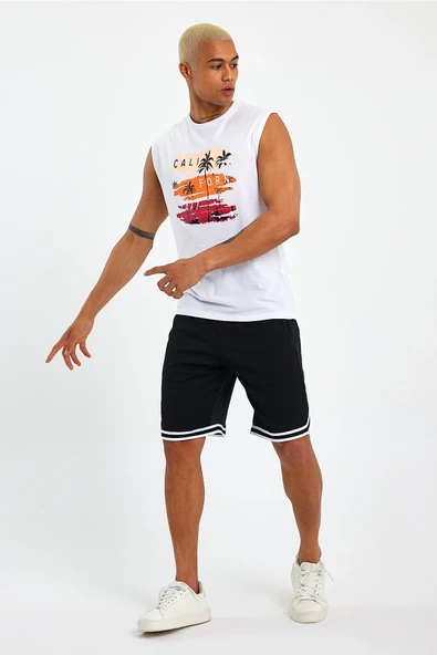 Süperlife Erkek Bisiklet Yaka Regular Fit Baskılı Tişort SPR23AT341 - 3