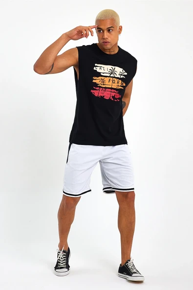 Süperlife Erkek Bisiklet Yaka Regular Fit Baskılı Tişort SPR23AT341 - 4