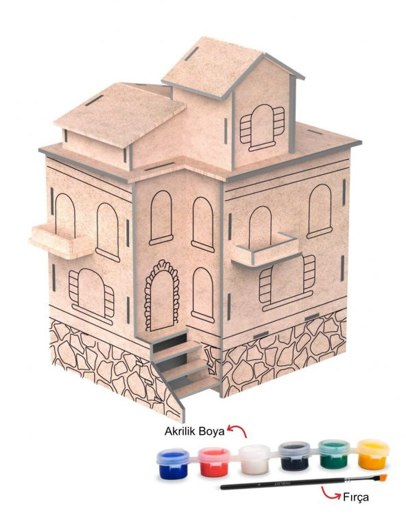 Hayal Sepeti Konak evi Boyama seti - 2