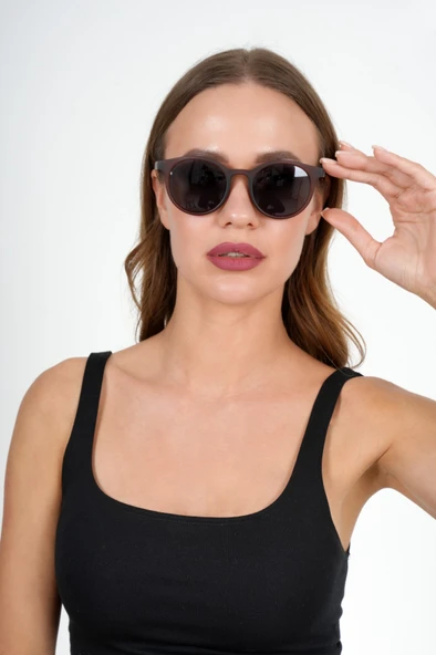 2018 Kahverengi Yuvarlak Polo Exchange Güneş Gözlüğü ürün görseli 1