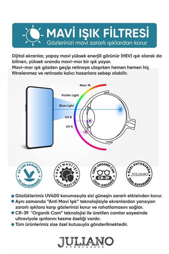 310 C3 48 Polo Exchange Mavi Işık Koruyucu Gözlük - 4