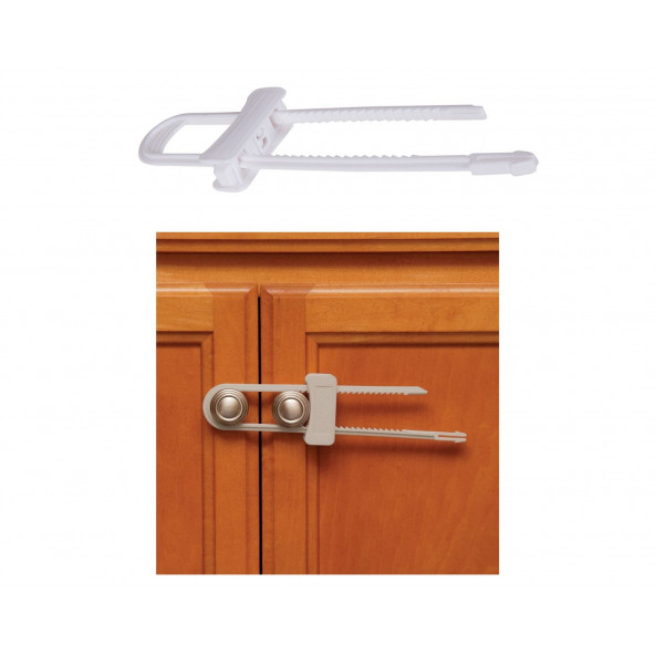 G501 RAYLI ÇEKMECE DOLAP KİLİDİ ÇOCUK GÜVENLİK KORUMA KİLİT 22X4X0,4CM