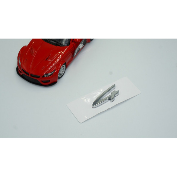 Porsche 4 Bagaj Yazı Logo Parlak Krom Renk Orjinal Ürün - 2