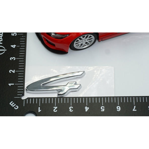Porsche 4 Bagaj Yazı Logo Parlak Krom Renk Orjinal Ürün - 4