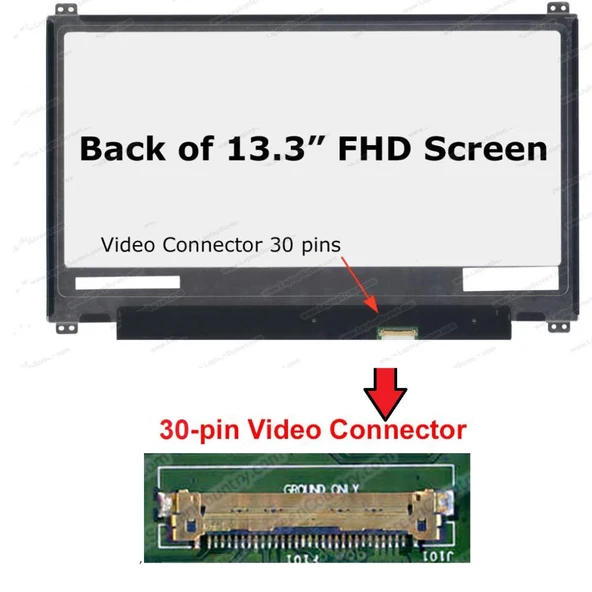 Lenovo ThinkPad 20NR001JTX Ekran 13.3 Slim 30 pin Full HD IPS ürün görseli