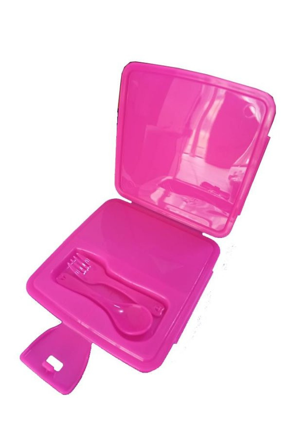 Lol Beslenme Kutusu Pembe 4 Bölmeli Lol Kız Figürlü 1 Adet Yemek Saklama Kabı Beslenme Çantası - 3