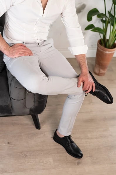 NOTRA SLİMFİT DAR PAÇA ERKEK YAZLIK GABARDİN CHİNO PANTOLON - 12