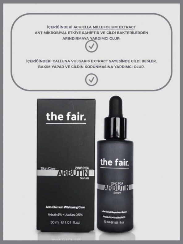 the fair. Arbutin Cilt Tonu Eşitleyici Leke Karşıtı Bakım Serumu 1 Arbutin+ 0.5 30 ml  2li Set - 4