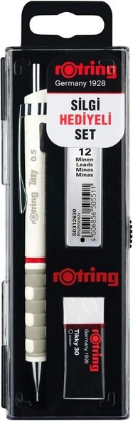 Rotring Tikky 0,5mm  3'lü Okul Seti - Beyaz