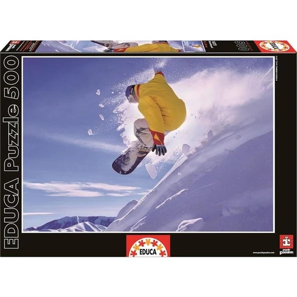 Educa 500 Parçalı Yapboz Snowboard Educa Puzzle Yapıştırıcısı Dahil