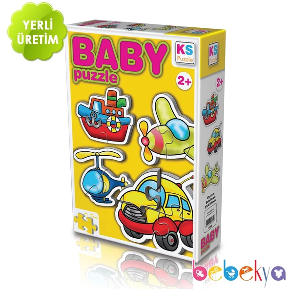 Baby Puzzle Büyük Parçalı Eğitici Bebek Yapbozu Erken Çocukluk Dönemi İlk Yapbozum Serisi Taşıtlar