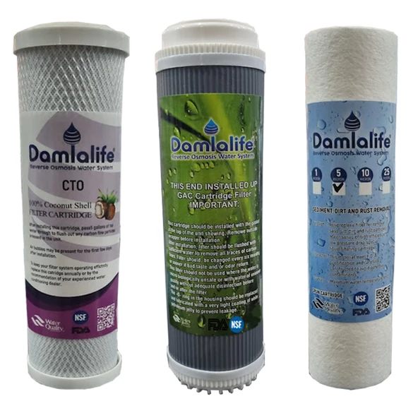 10'' Housing Açık Kasa Su Arıtma Cihazı Ön 3Lü Filtre Seti - Resim 2