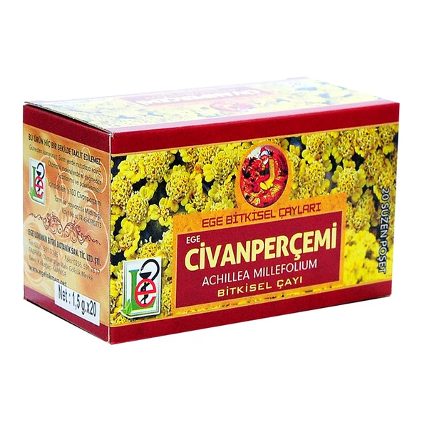 Ege Lokman Civanperçemi Otu Bitki Çayı 20 Süzen Poşet - Resim 3