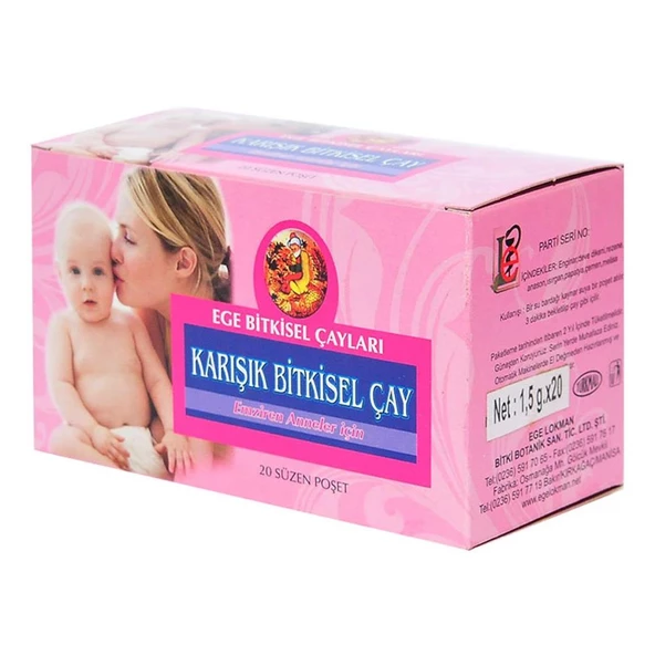 Ege Lokman Anne Çayı 20 Süzen Poşet Emziren Anne Bitkisel Çay - 5