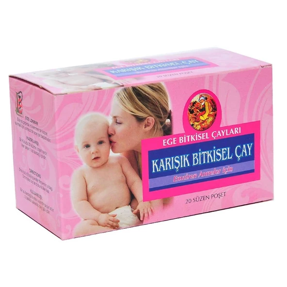 Ege Lokman Anne Çayı 20 Süzen Poşet Emziren Anne Bitkisel Çay - 3