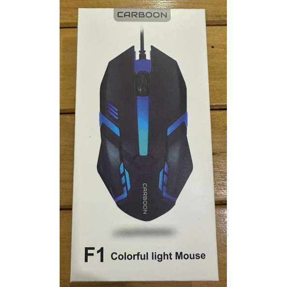 CARBOON F1 USB KABLOLU OYUNCU IŞIKLI MAUSE - 1