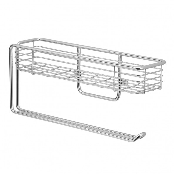 44800ES KAĞIT HAVLULUK VE MALZEME SEPETİ BİRARADA TEZGAH ALTI VE DUVAR MONTAJLI 30x8x13cm - 3