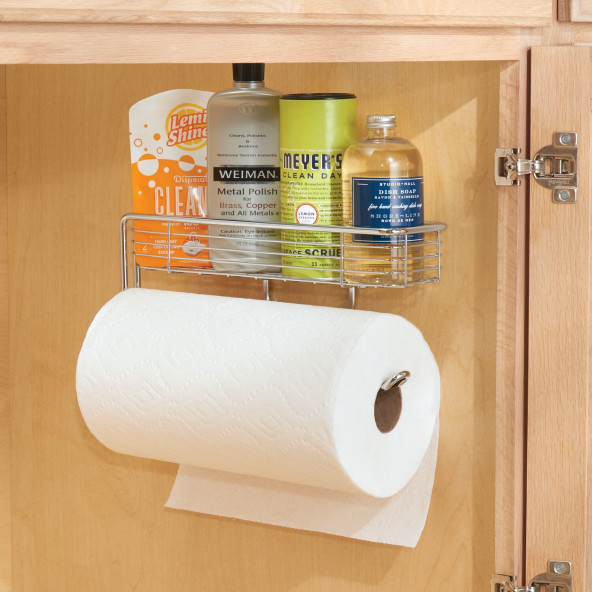 44800ES KAĞIT HAVLULUK VE MALZEME SEPETİ BİRARADA TEZGAH ALTI VE DUVAR MONTAJLI 30x8x13cm - 8