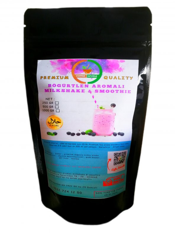 Böğürtlen Aromalı Milkshake & Smoothie 250 GR