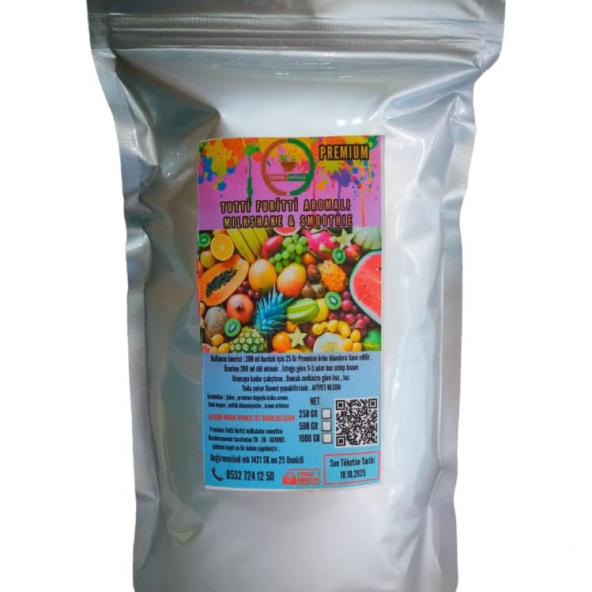 Tutti Frutti Aromalı Milkshake Smootie Frappe 1 kg