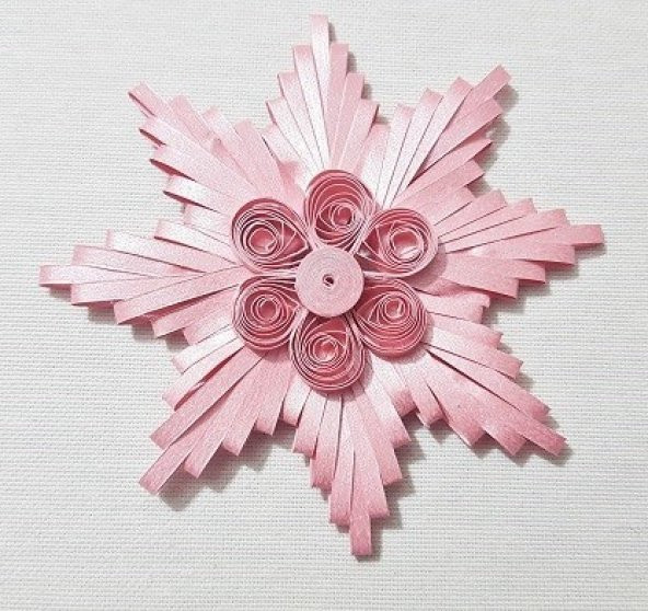 Hayal 5mm Pembe Renkli Quilling Kağıdı - 50li sedefli - Resim 2