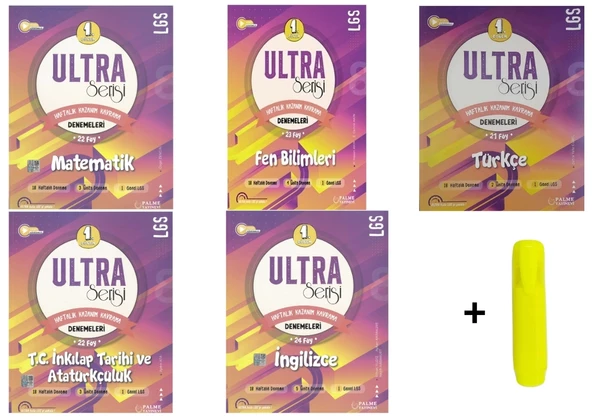 Palme 8.sınıf Ultra Tüm Dersler Denemeleri 1.dönem MFTİİ
