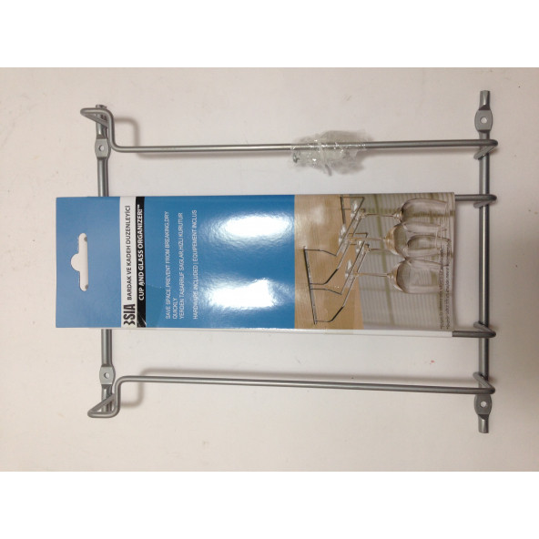 979448-001 KADEH VE BARDAK DÜZENLEYİCİ ASKI,DOLAP ALTI,İCİ MONTE EDİLEBİLİR 25x21x5cm - 6