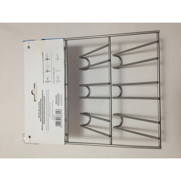 979445-001 BARDAK DÜZENLEYİCİ ASKI VE KURUTMALIK,BULASIKLIK DUVAR MONTE 19x12x24cm - 7