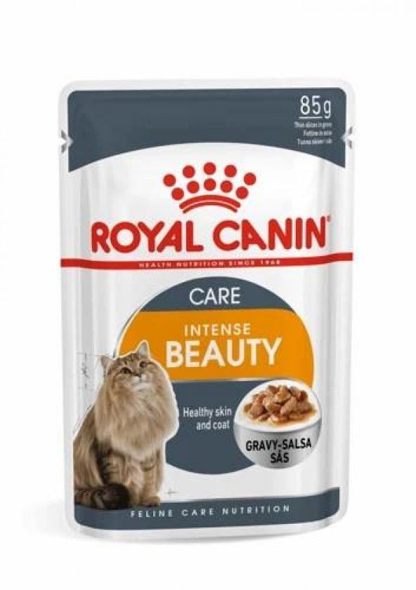 Royal Canin Intense Beauty Yetişkin Kedi Yaş Maması 85 Gr 12 Li