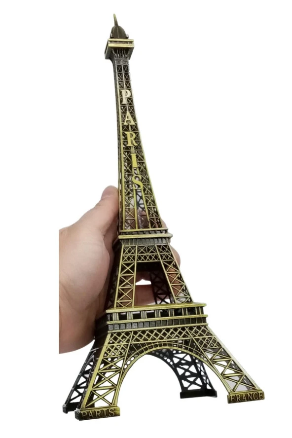 Minyatür Metal Eyfel Kulesi Dekoratif Biblo 32cm - Resim 10