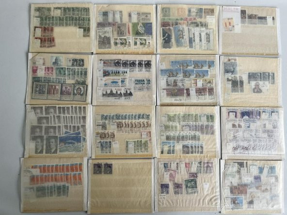 Yabancı Posta Pulu Lotu 1110 Adet B010 - 2