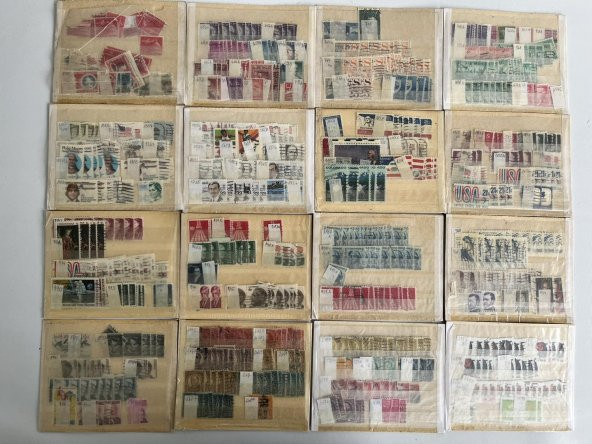 Yabancı Posta Pulu Lotu 870 Adet B012 - 2