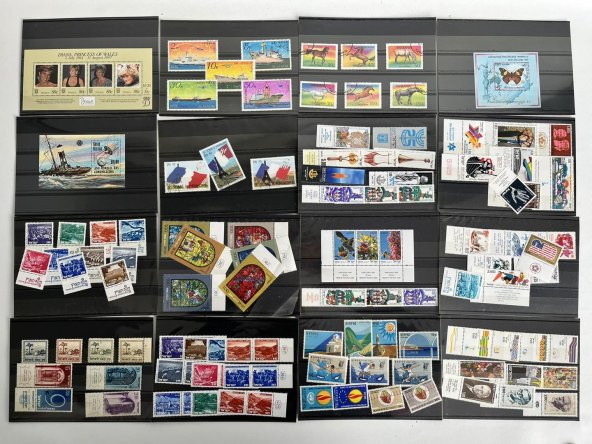 Yabancı Posta Pulu Lotu 1000 Adet B015 - 4