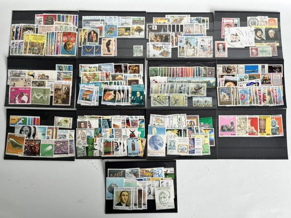 Yabancı Posta Pulu Lotu 1000 Adet B015 - 6